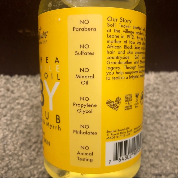 Shea Moisture Raw Shea Chamomile Argan Baby Oil Rub w/ Frankincense Myrrh, 8oz - Picture 2 of 8